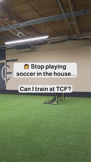The Complete Footballer (TCF) — Soccer Training on Instagram: "Mom said no soccer in the house… so we built a house for soccer 😅⚽️ Welcome to TCF’s indoor facility. Where serious players train year-round. Private sessions, small groups, real development. If you want to get better this off-season, you know where to go. DM “TRAIN” to get started."