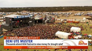 Deniliquin: Thousands have descended on the NSW Riverina for the annual Deni Ute Muster. Twenty thousand people attended the celebrations, with the fundraising event now in its 21st year. The festival began as a way for the drought-ravaged area to raise money, but now attracts the biggest country music stars. www.7NEWS.com.au #Deniliquin #7NEWS | 7NEWS Sydney