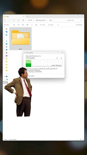Delet Folders super fast in windows