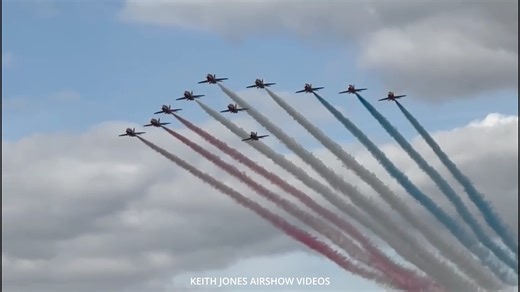51K views · 3K reactions | The Red Arrows arriving at RIAT 2024! | Keith Jones Airshow Videos | Facebook