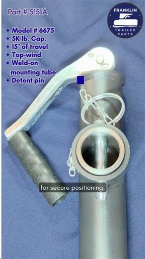 Goldenrod ® 6675: 5,000 lbs. cap. top wind jack - made in USA #trailer #mechanic #farmlife #shorts