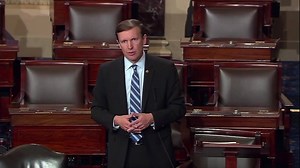 Connecticut Senator Chris Murphy has started a filibuster on the floor of the Senate to push for gun control. | POLITICO