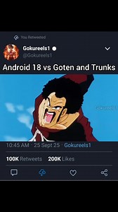 Android 18 vs Goten and Trunks | Gokureels1