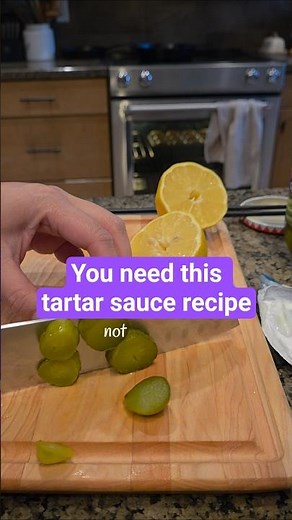 The perfect tangy tartar sauce for your next fish fry 🐟🔥Recipe in description #sauce #fishfry