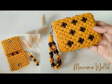 DIY | Macrame Wallet Tutorial with Flower Patterns