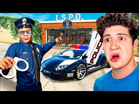 CONVERTÍ la CASA de FRANKLIN en una COMISARÍA en GTA 5! 🏡👮‍♂️ (Mods)