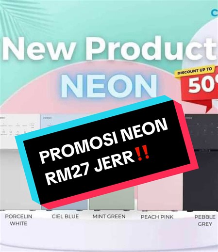Neon Coway: Penapis Air Moden dengan 5 Pilihan Warnanya