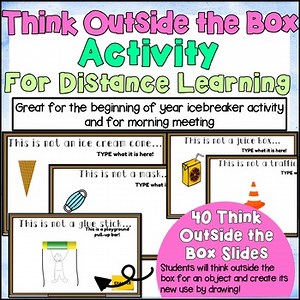 Digital Think Outside The Box Icebreaker Activity for Distance Learning