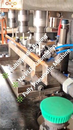 Fully Pneumatic MultiSpindle Drilling Machine | No PLC Automation | Provectus Engineering Solution