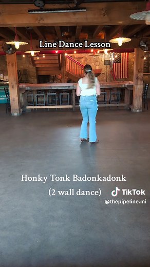Line Dance Lesson! @kjoyb28 teaches us one of her favorites! Don't be afraid to get a little sexy with it 😁 Song: Honky Tonk Badonkadonk by Trace Adkins #thepipelinemi #linedancing #linedance #teaching #lesson #tutorial #honkytonk #honkytonkbadonadonk #bar #westolivemichigan #westmichigan #michigan #fyp #foryou #foryoupage