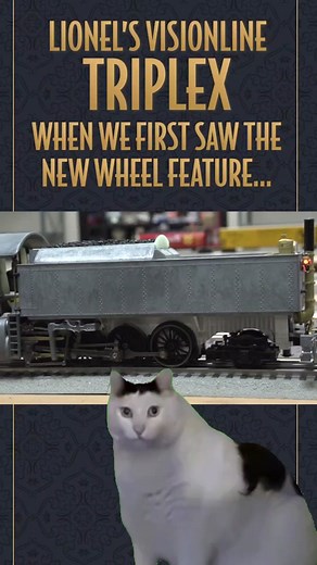Our engineers never fail to amaze us with everything they can make our engines do! Love the wheel slip effect? It's definitely our favorite thing about the new VisionLine Triplex by Lionel! *The product depicted in the video is an early engineering sample and is subject to change. #triplex #traintok #SteamEngine #steamlocomotive #trains #lioneltrains