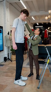 51K views · 158 reactions | Here we are fitting 7’3 teen @jaygohier . We absolutely LOVE the challenge! —— Ici, nous prenons les mesures du jeune de 7’3” @jaygohier. Nous ADORONS relever le défi ! Voice credit: CTV News - Montreal Watch | SUITABLEE | Facebook