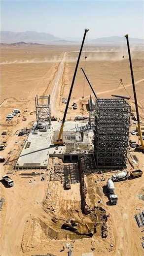 Desert to Rocket Launch 🚀 Incredible Timelapse Transformation\n\nWatch an empty desert landscape tran