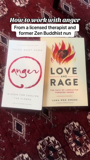This content of this video probably took me 15 years to develop and understand- I trained as a Buddhist nun for a long time, where the goal was to never feel angry. Now as a therapist, I know anger serves its purpose. #fyp #anger #emotionalregulation #therapy #buddhism