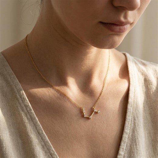 Zodiac Sign Necklace With Birthstone, Zodiac Sign Engraving Necklace, Astrology Jewelry, Scorpio and Libra Zodiac Necklace for Birthday Gift - Etsy