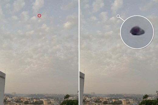 Mysterious ‘bulging triangle UFO’ filmed over city for two hours