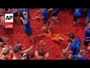 La Tomatina 2026 LIVE: Watch Spain's tomato street fight