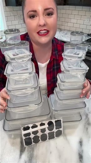 40 pcs food storage Tupperware for pantry or fridge