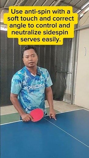 How to Return Sidespin Serves with Anti-Spin (Easy Trick) 🔥