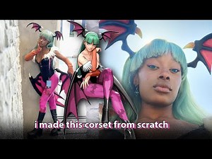 MY FIRST TIME MAKING A CORSET | Morrigan Aensland Cosplay Process