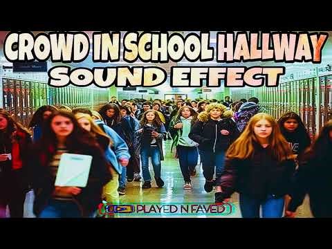 Crowd In School Hallway Ambience Sound