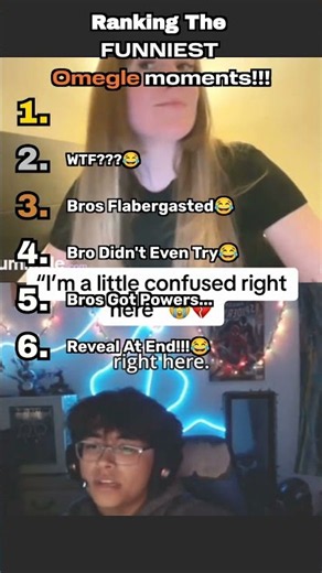 FUNNIEST OMEGLE MOMENTS RANKED #shorts #omegle