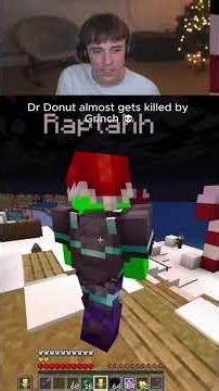 Dr Donut plays minecraft but almost gets killed by a grinch 💀