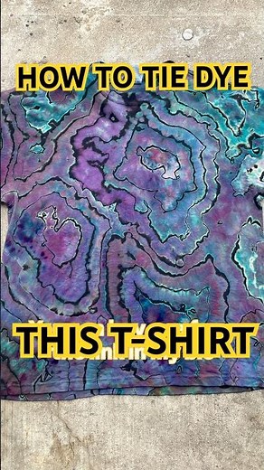 How to tie dye a Reverse Geode shirt #tiedye #diy #tutorial