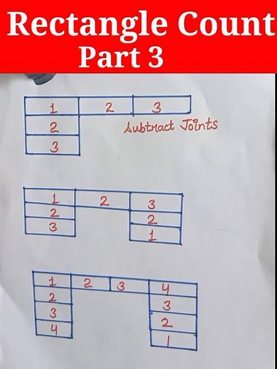 30 reactions | Rectane count part 3 / Counting the number of rectangles / Maths tricks and tips / Magical maths / Magical tricks | Education Boom | Facebook