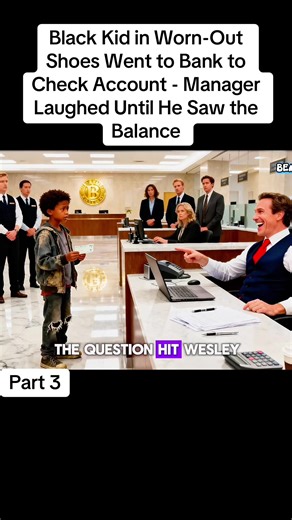 Black Kid in Worn-Out Shoes Went to Bank to Check Account - Manager Laughed Until He Saw the Balance #fyp #foryourpage #usa