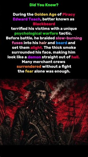The Pirate Who Terrified Everyone. #history #war #pirates