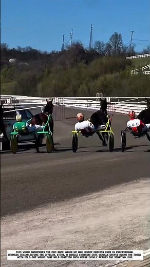How Harness Racing Horses Warm Up Behind the Mobile Starting Gate