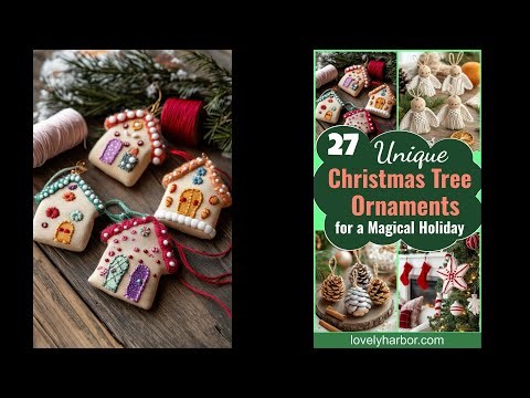 27 Unique Christmas Tree Ornaments for a Magical Holiday