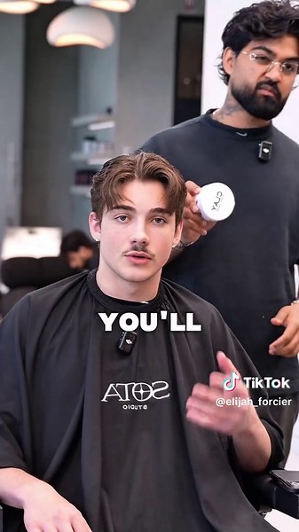 middle part hairstyle tutorial #barber #hairtutorial @Based Bodyworks #hairtok