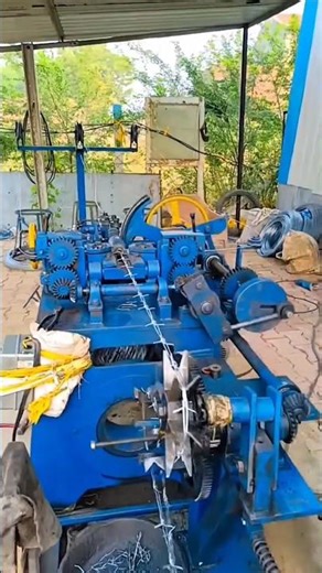 Barbed Wire Making Machine in Action! Extreme Factory Process #barbedwire #factory #engineering