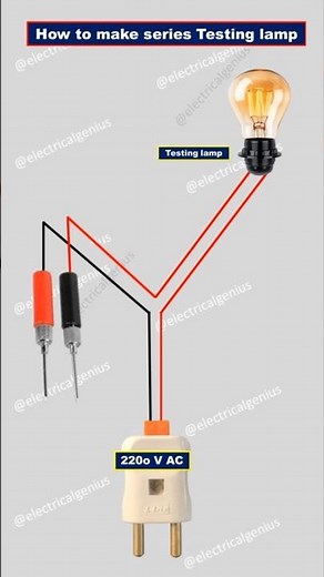 How to Make Series Test Lamp Circuit in house | series test lamp