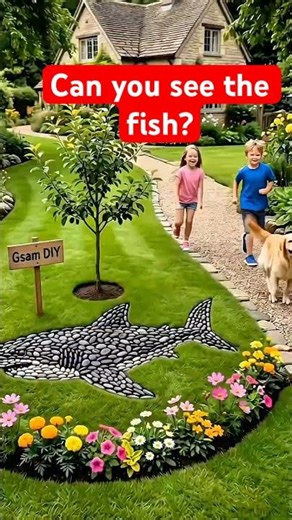 Amazing Fish-Shaped Garden Design | Creative DIY Landscaping #diy #ideas