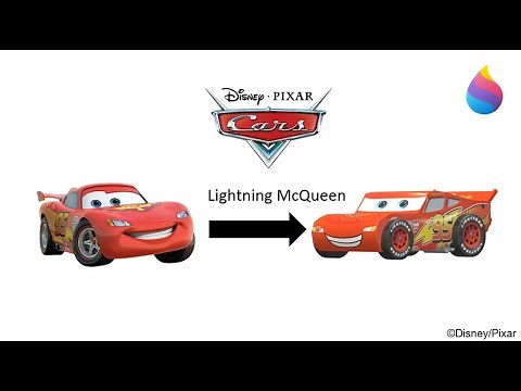 Paint 3D Tutorial: Lightning McQueen ~ Cars (2006)