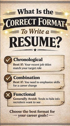 What Is the Correct Format to Write a Resume? (Simple Guide)