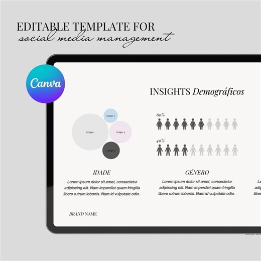 Editable Monthly Report Templates – Canva Designs - Etsy