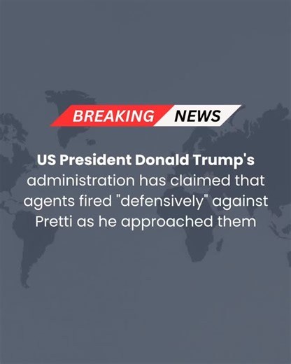 The Madco.News on Instagram: "The U.S. administration has stated that federal agents fired “defensively” as Pretti approached them, triggering controversy and renewed debate over use of force and accountability. The administration of former U.S. President Donald Trump has claimed that federal agents opened fire in self-defense after Pretti allegedly moved toward them during an encounter. The statement has sparked widespread reactions, with critics questioning the circumstances of the incident an