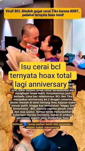 BCL Dituduh Gugat Cerai Tiko Karena KDRT? Ternyata Hoax, Mereka Lagi Anniversary! #BCL