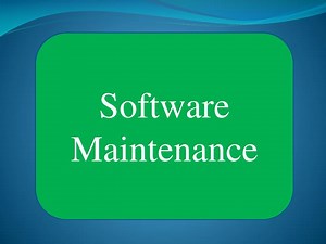 Software Maintenance - SlideServe