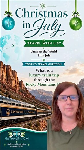 What is a luxury train trip through the Rocky Mountains like?