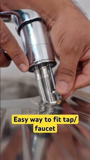 How to fit kitchen tap/faucet easy method