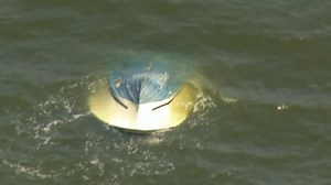 Boat capsizes near Ellis Island