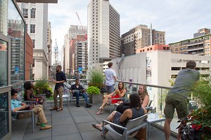 Sip, sip, hooray! It's another week of Balcony Bar @ The Kimmel, the best outdoor pop-up happy hour in Philly (2nd floor, balcony-style) Wednesday - Friday from 5-9 PM! Beverages & bites by Garces Group, music, free WiFi & breathtaking views of Broad St. Details: bit.ly/kcbar17fb. - Center City Sips - Philadelphia location: Wednesdays from 5-7 PM - Happy hour specials: Thursdays & Fridays from 5-7 PM | Ensemble Arts Philly