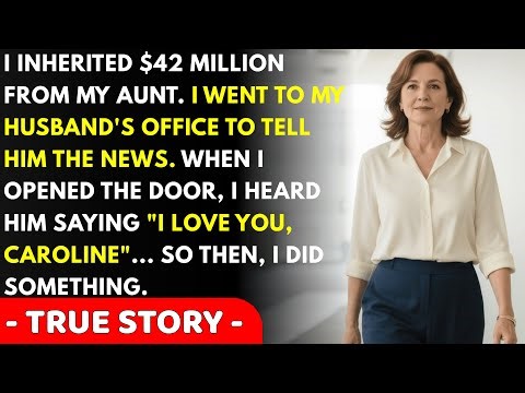 I inherited $42 million from my aunt. I went to tell my husband at his office. When I opened the...