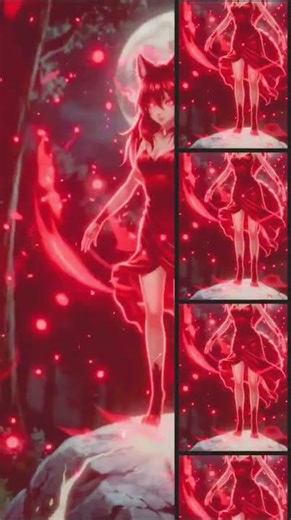 Red Wolf Becomes Moon Queen 🐺✨ #shorts