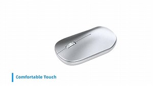 OMOTON Bluetooth Tastatur Maus Set für Mac, Kompakte kabellose Tastatur und Maus Kombination kompatibel mit MacBook Pro/Air, iMac, iMac Pro, Mac mini, Mac Pro, QWERTZ DE-Layout, Silber